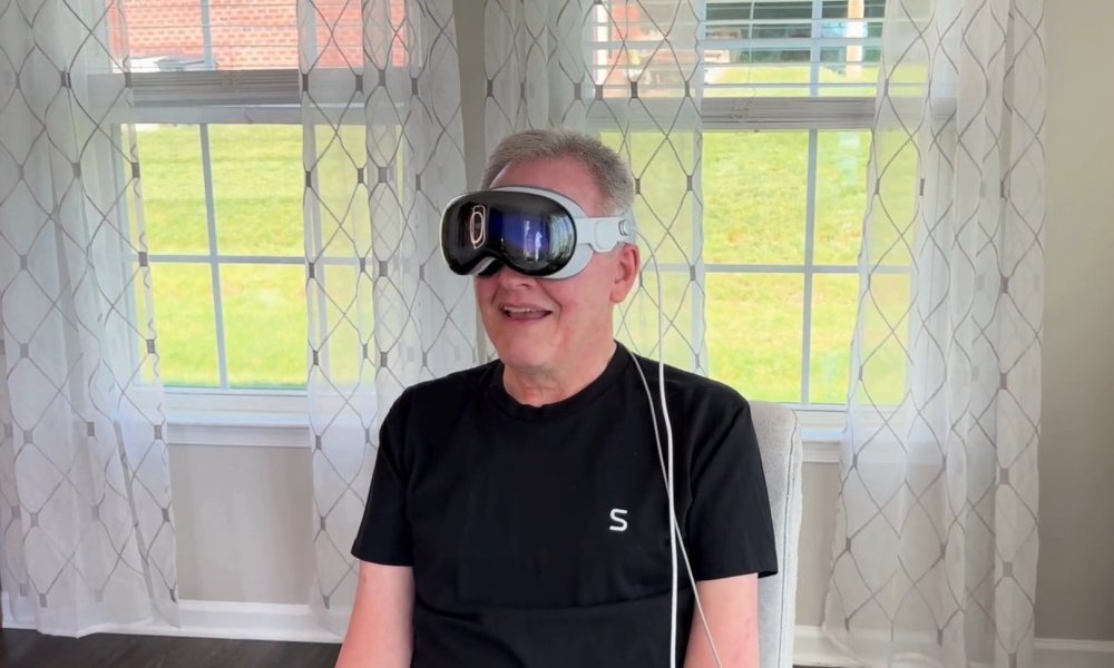 Mark has ALS but can use the Vision Pro via Synchron's Stentrode.