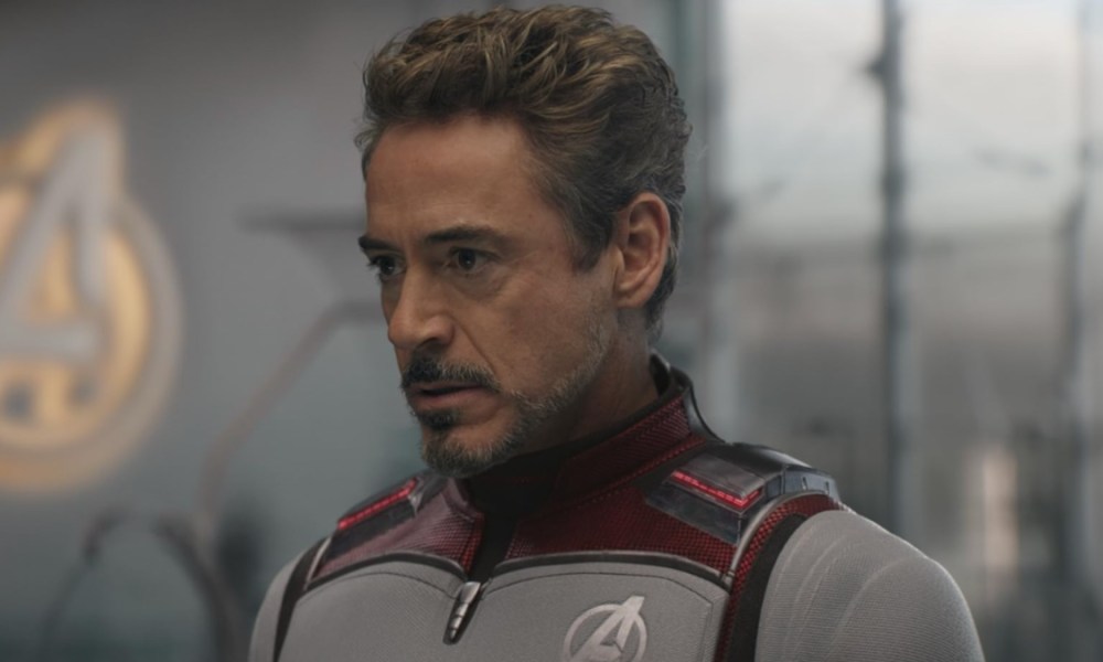 Robert Downey Jr. stares coldly in Avengers: Endgame.