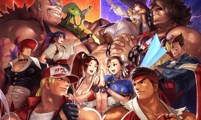 They key art for SNK vs. Capcom SVC Chaos' re-release.