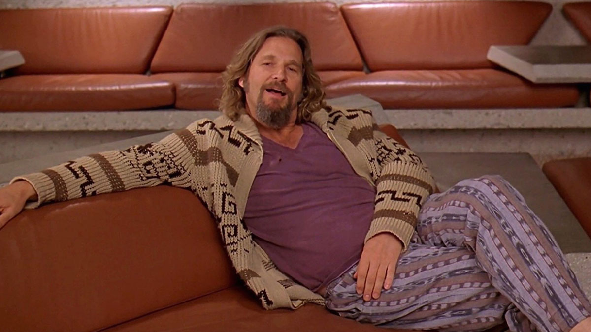 Jeff Bridges en El gran Lebowski.