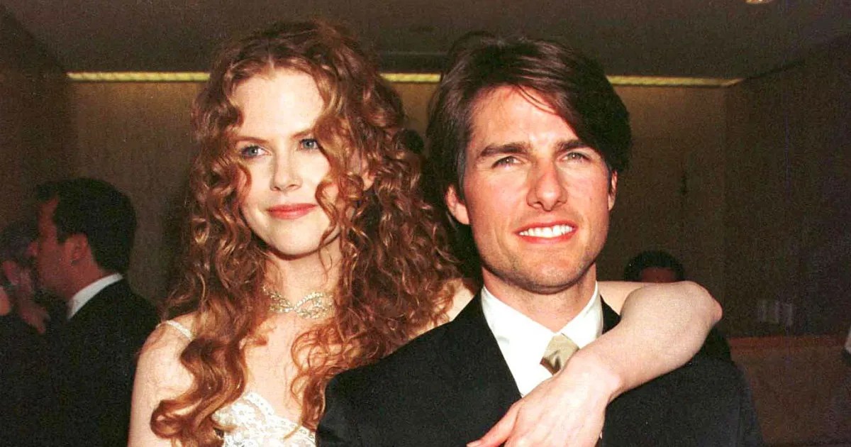 Nicole Kidman e Tom Cruise no tapete vermelho na década de 1990.