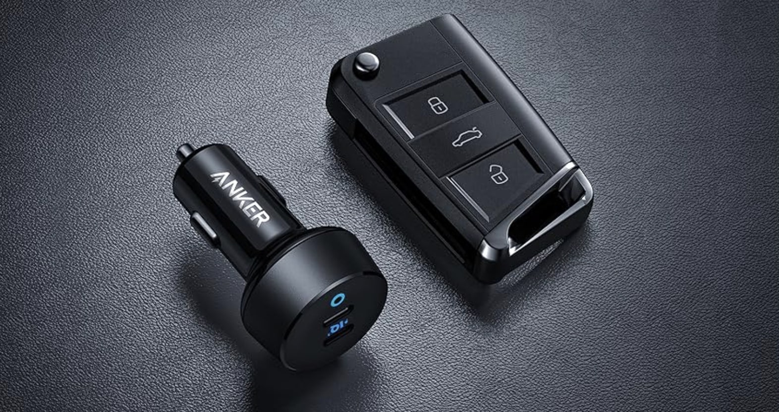 Anker 2-port 40W car charger.