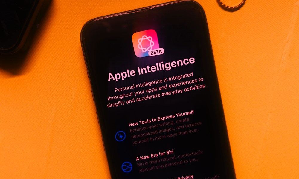 Apple Intelligence update on iPhone 15 Pro Max.