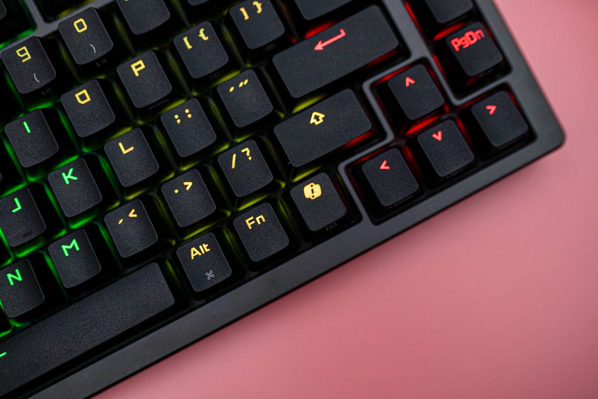 Keycaps on the Asus ROG Azoth Extreme keyboard.