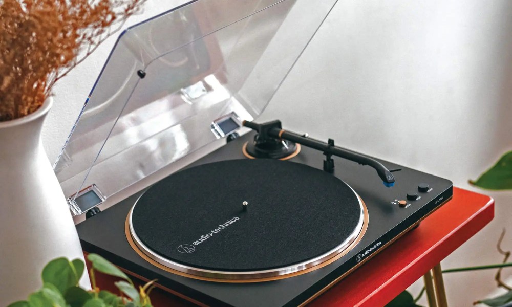 Audio-Technica AT-LP70X turntable.