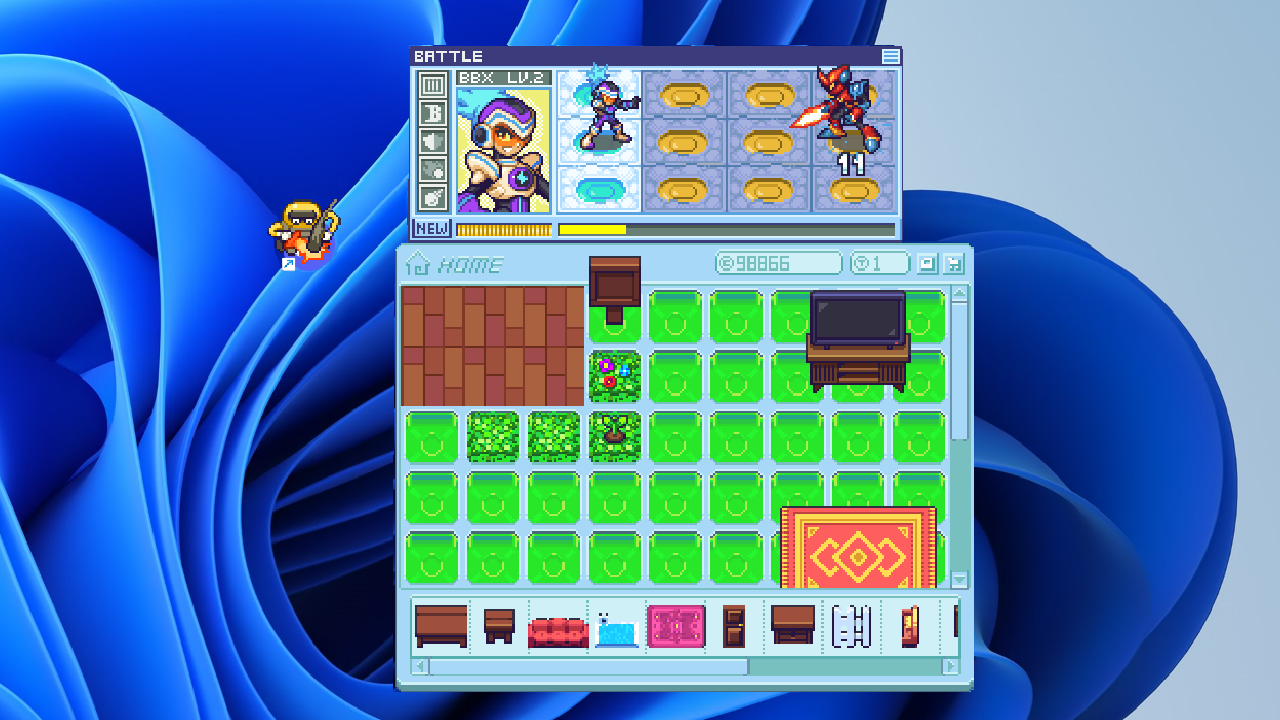 This PC game turns Mega Man Battle Network into an idle RPG