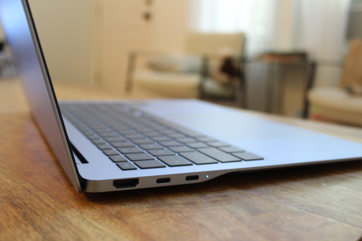 The ports on the side of the Galaxy Book4 Edge.