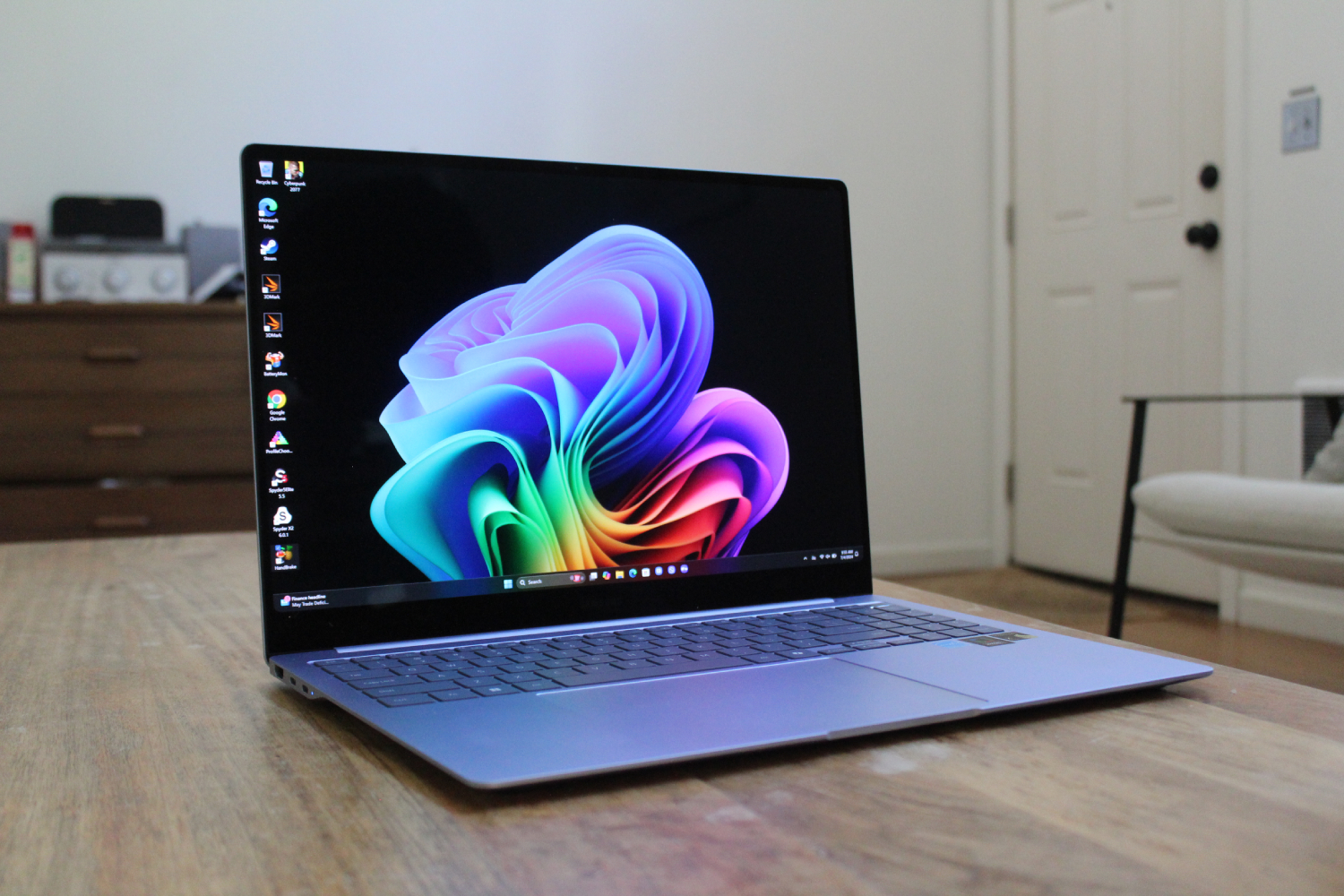The screen showing on the Galaxy Book4 Edge.