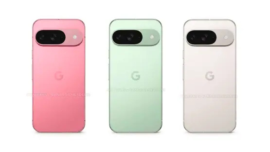 Pixel 9 color options.