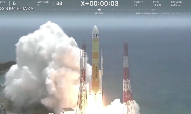 Japan's H3 rocket climbs to orbit.