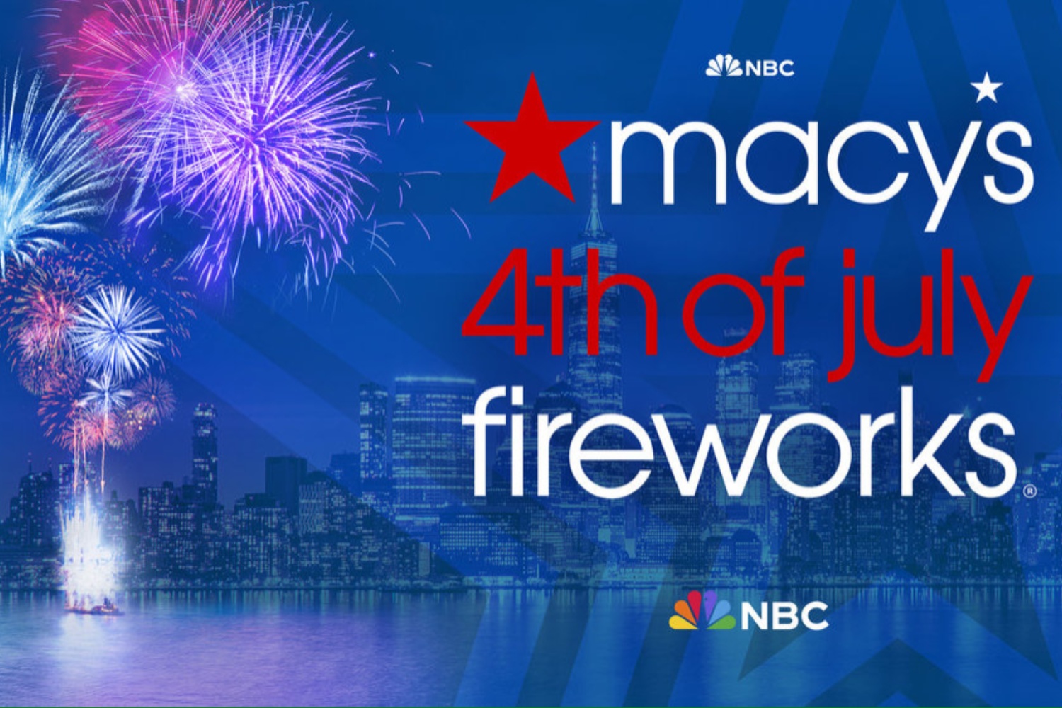 Poster for the Macy's 4th of July Fireworks celebration.
