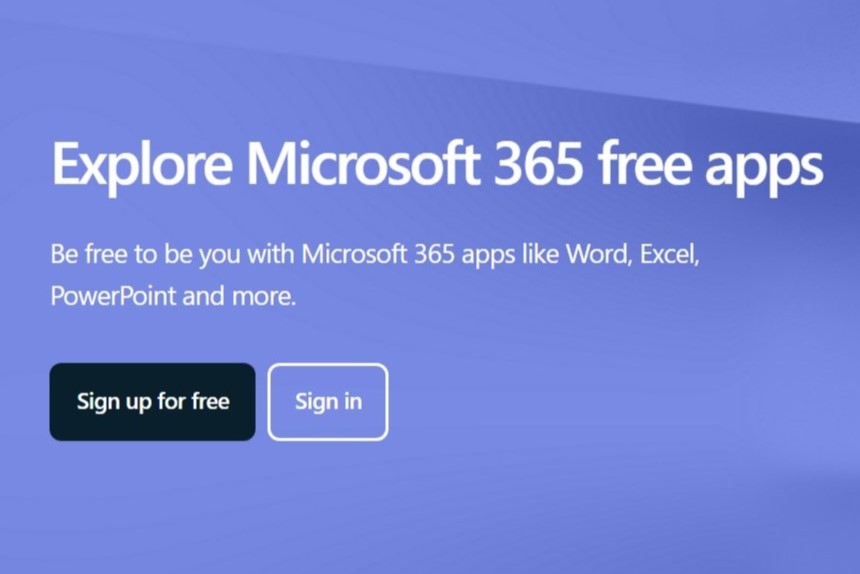 Applications gratuites Microsoft 365.