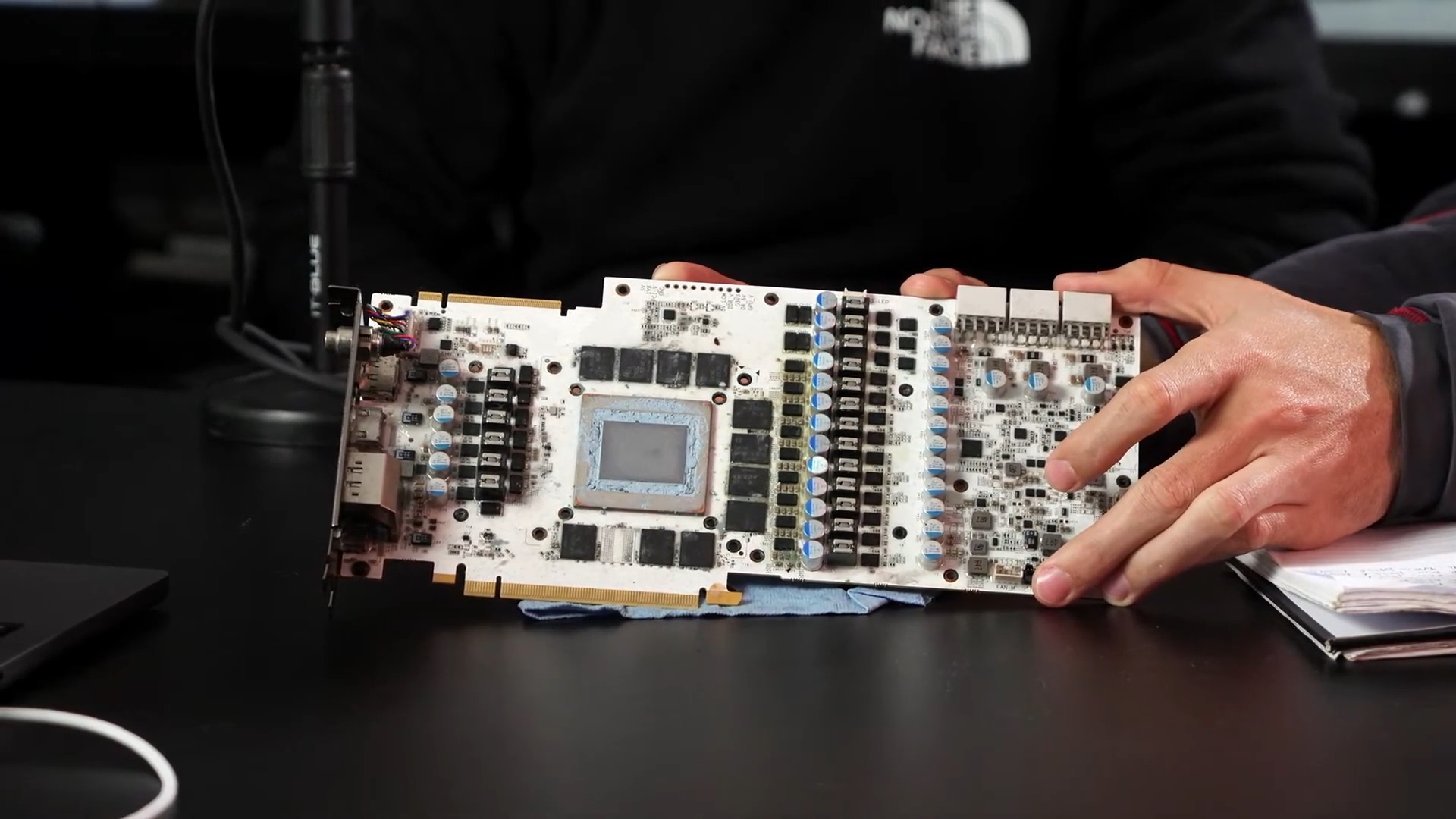 The board of the RTX 4090 Super graphics card.