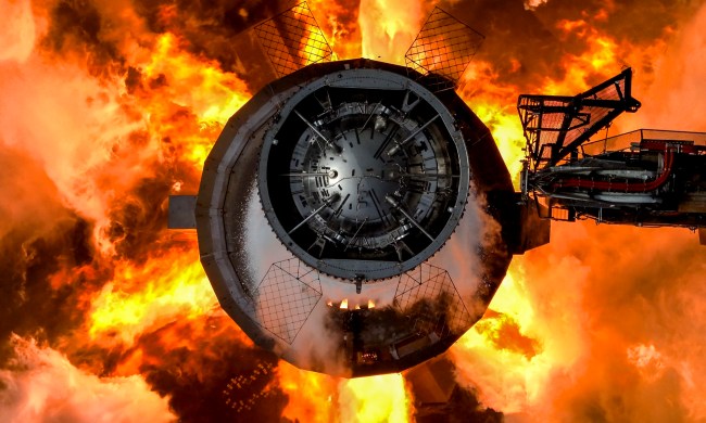 SpaceX static fires its Super Heavy booster.