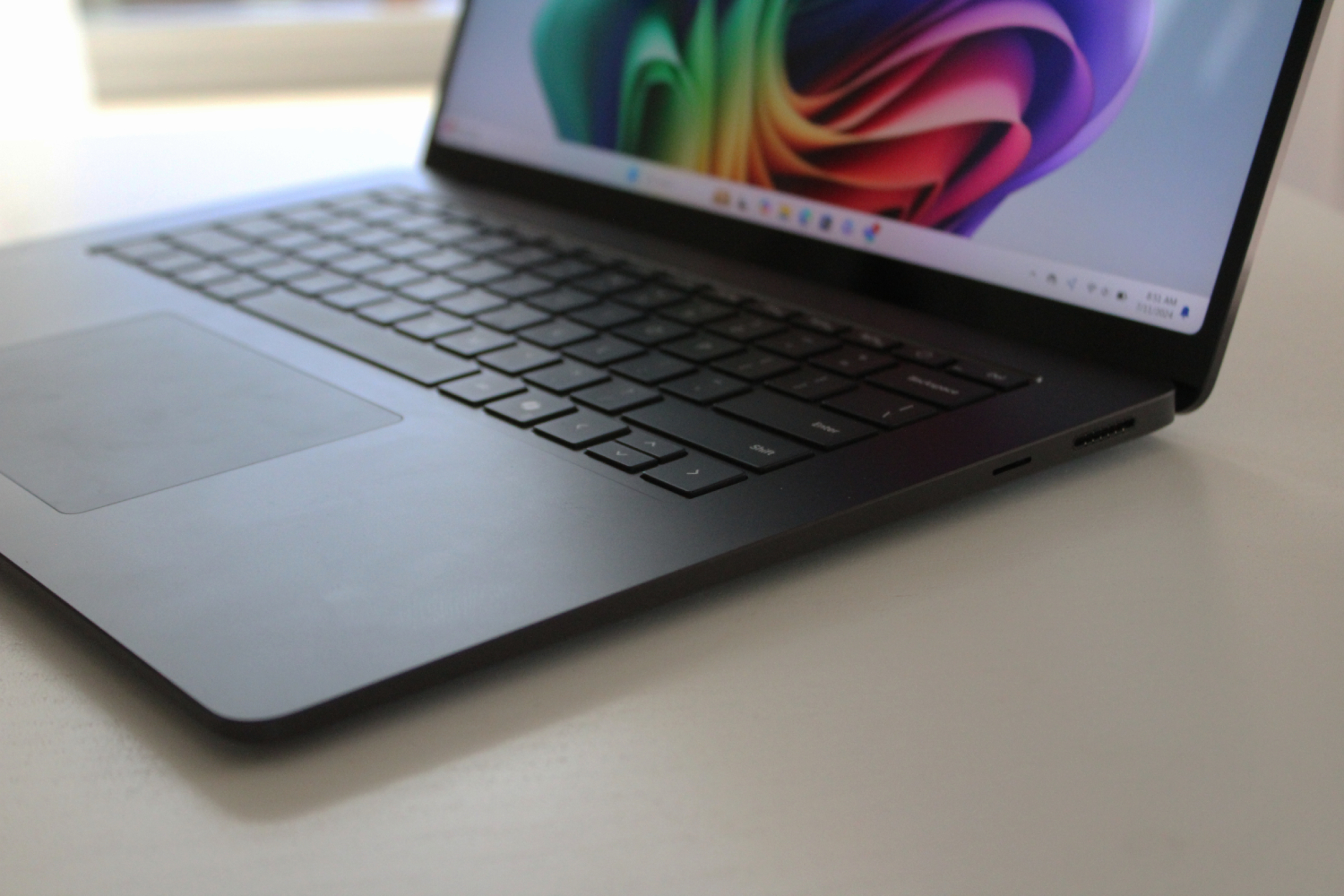 The keyboard of the Surface Laptop 7.