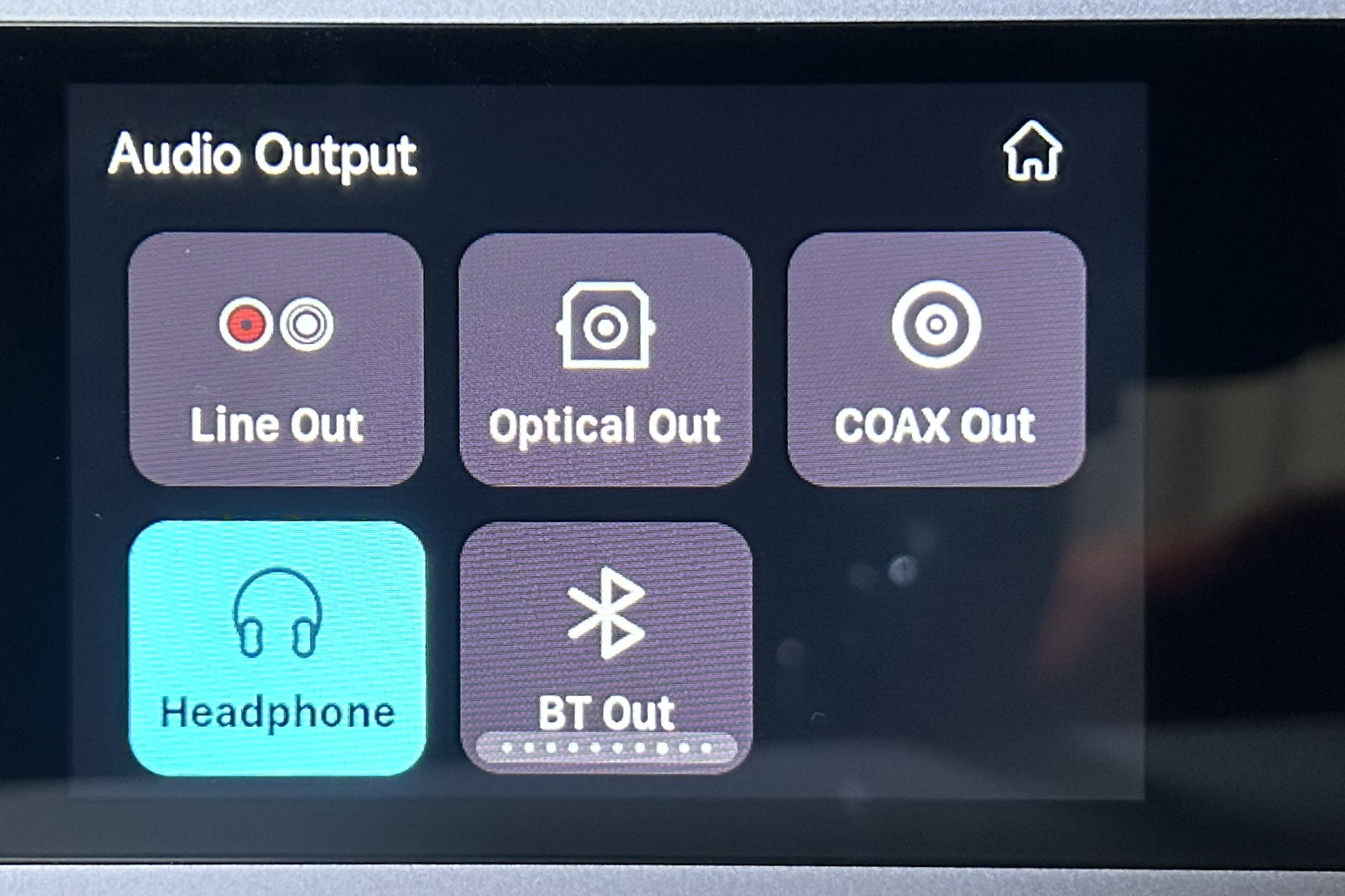 Wiim Ultra source output screen.