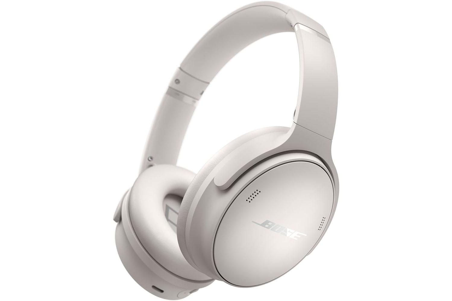 Os fones de ouvido Bose QuietComfort em um fundo branco.