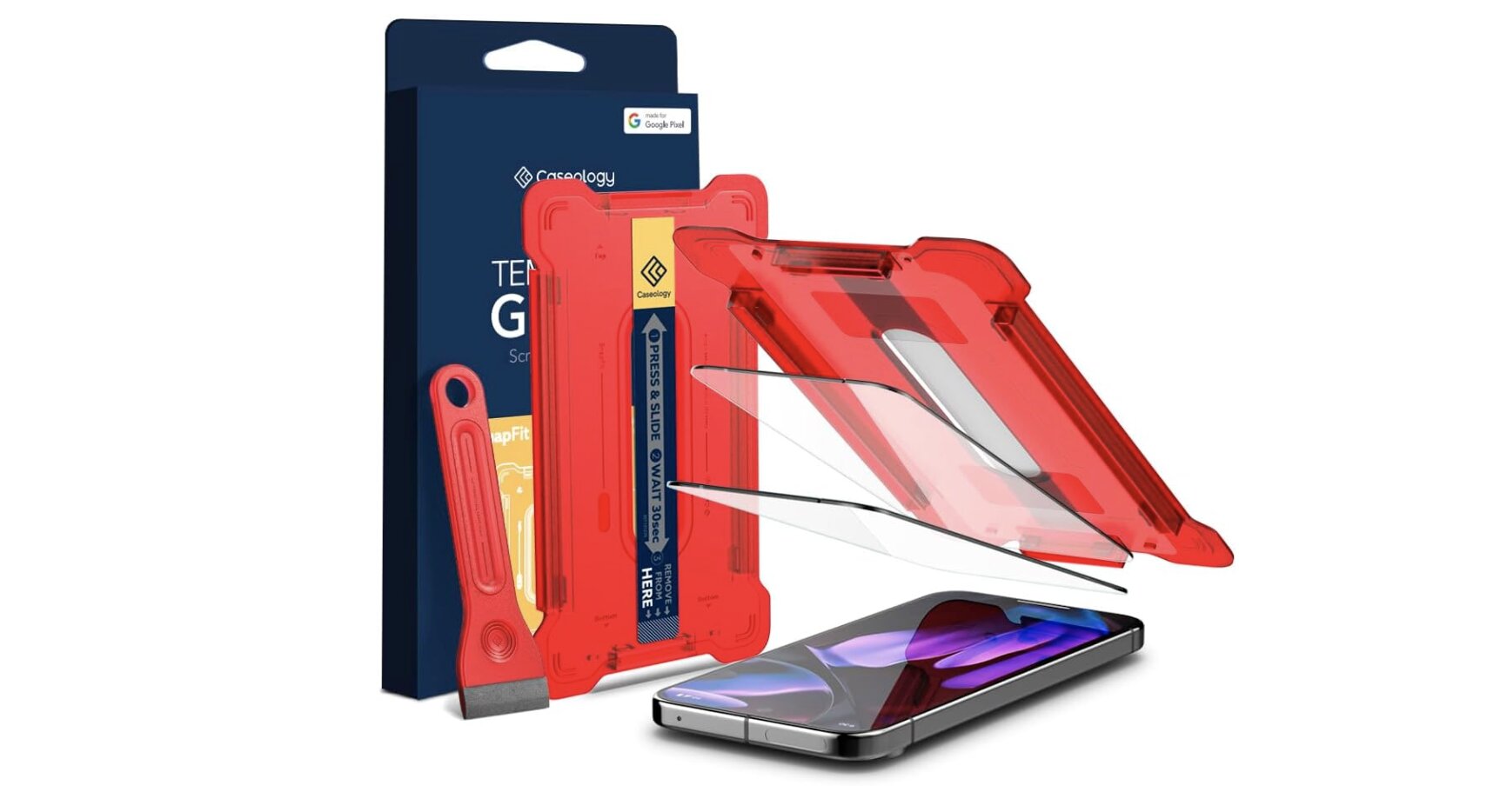 Caseology Snap Fit para Google Pixel 9, para protetor de tela Pixel 9 Pro