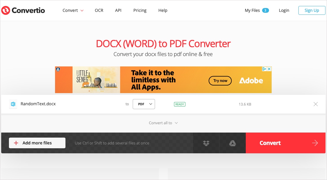 Contertio Doc-এ PDF পৃষ্ঠায় রূপান্তর করুন।