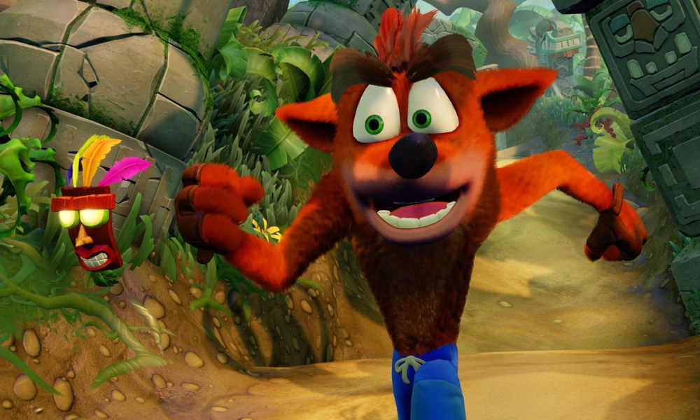 Crash Bandicoot runs forward in the Crash Bandicoot N. Sane Trilogy.