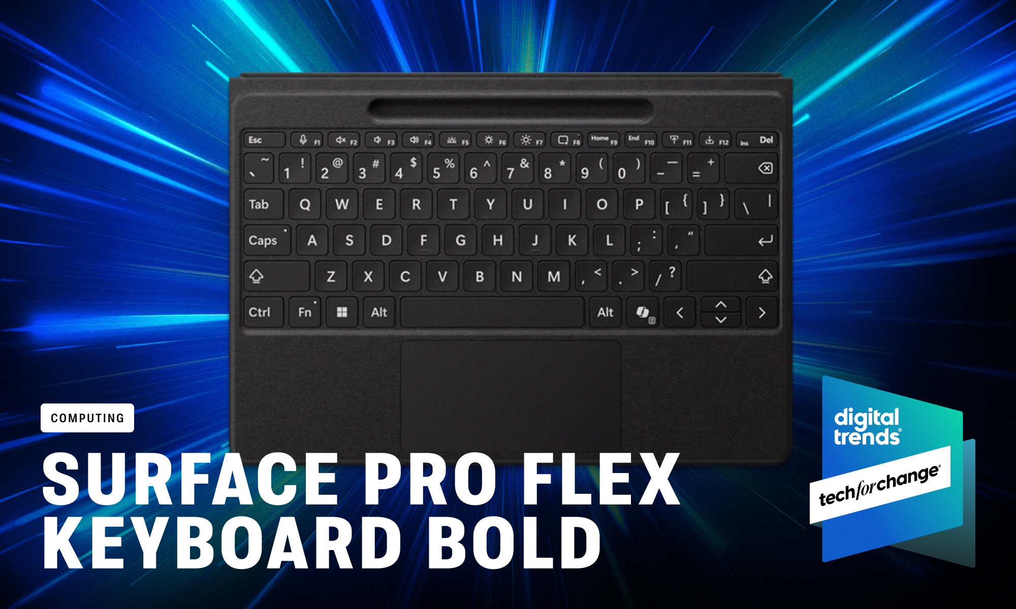 Teclado Surface Pro Flex en negrita