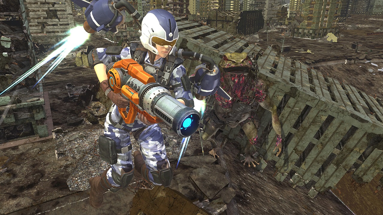 La classe Diver dans Earth Defence Force 6.