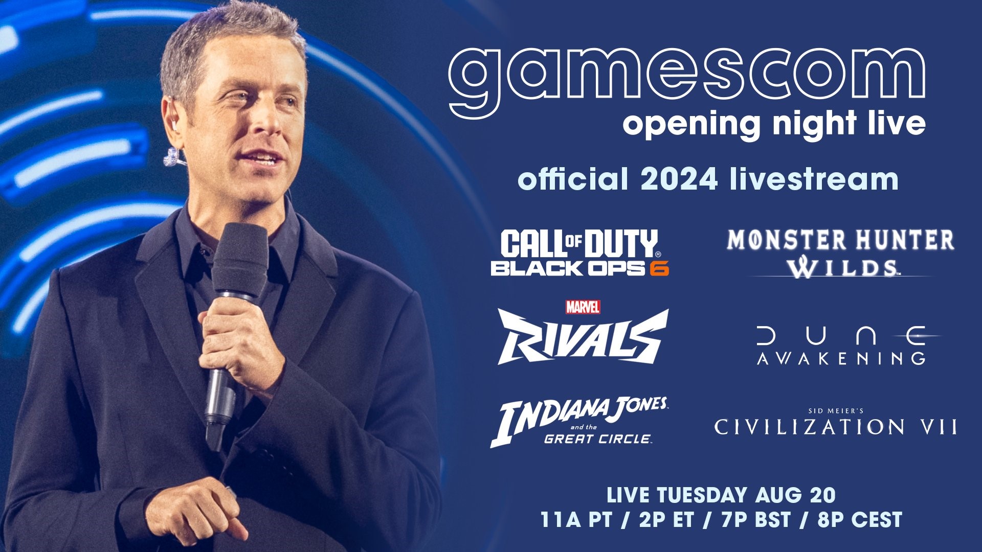 El arte clave de la Gamescom Opening Night Live 2024