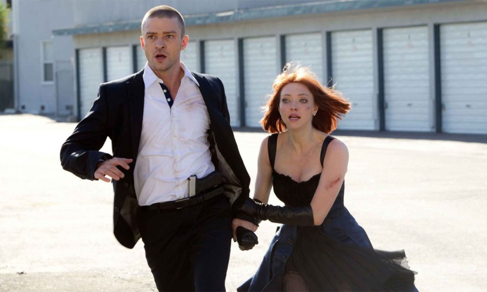 Justin Timberlake and Amanda Seyfried in In Time.