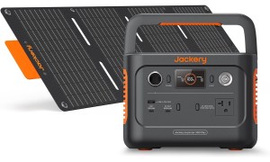 The Jackery Solar Generator 300 Plus on a white background.