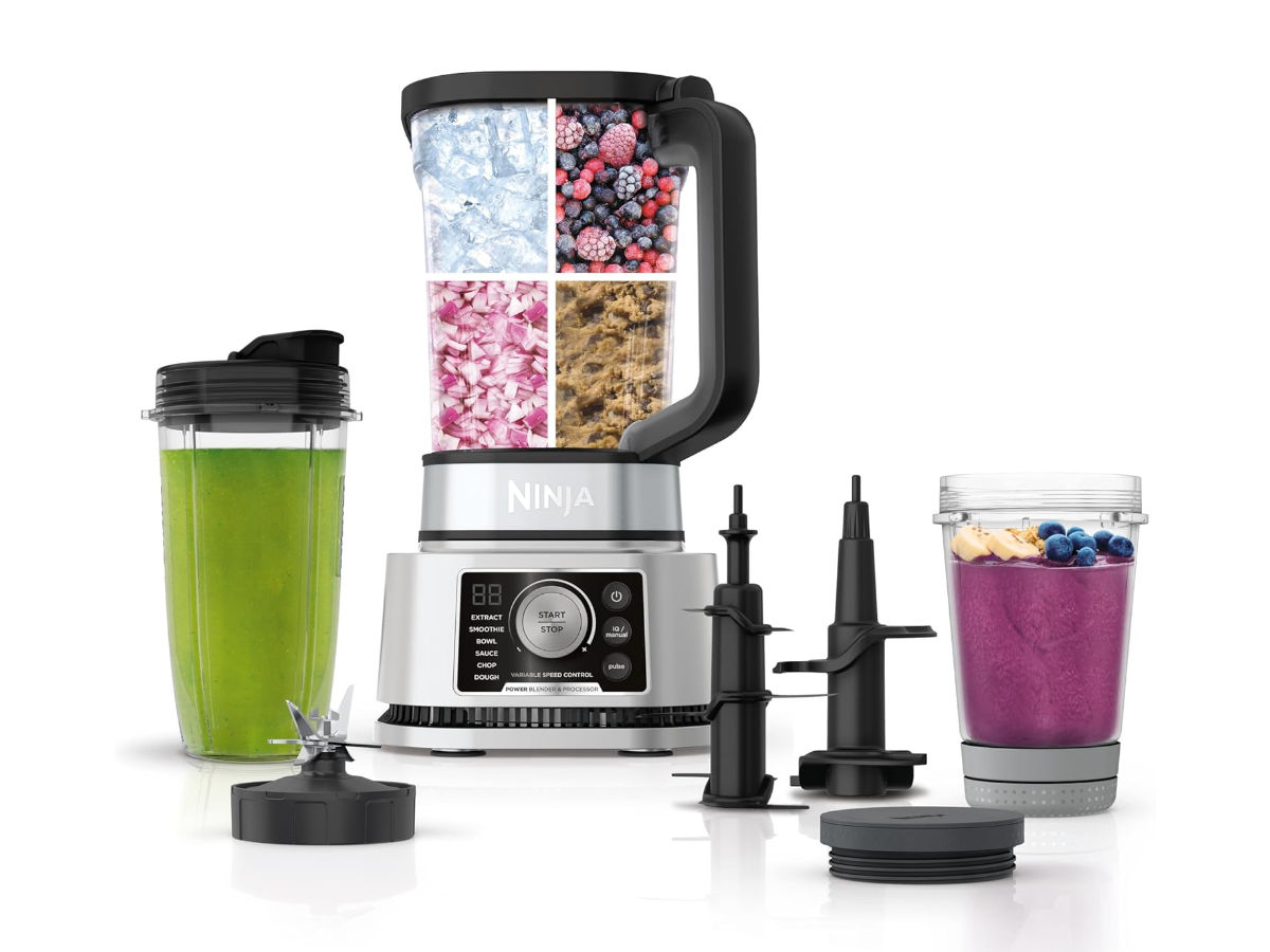 The Ninja Foodi SS351 Power Blender & Processor System against a white background.