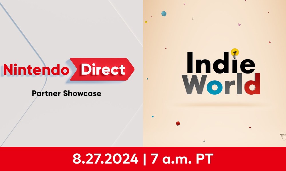 Key art for the Nintendo Direct Indie World and Partner Showcase in August 2024.