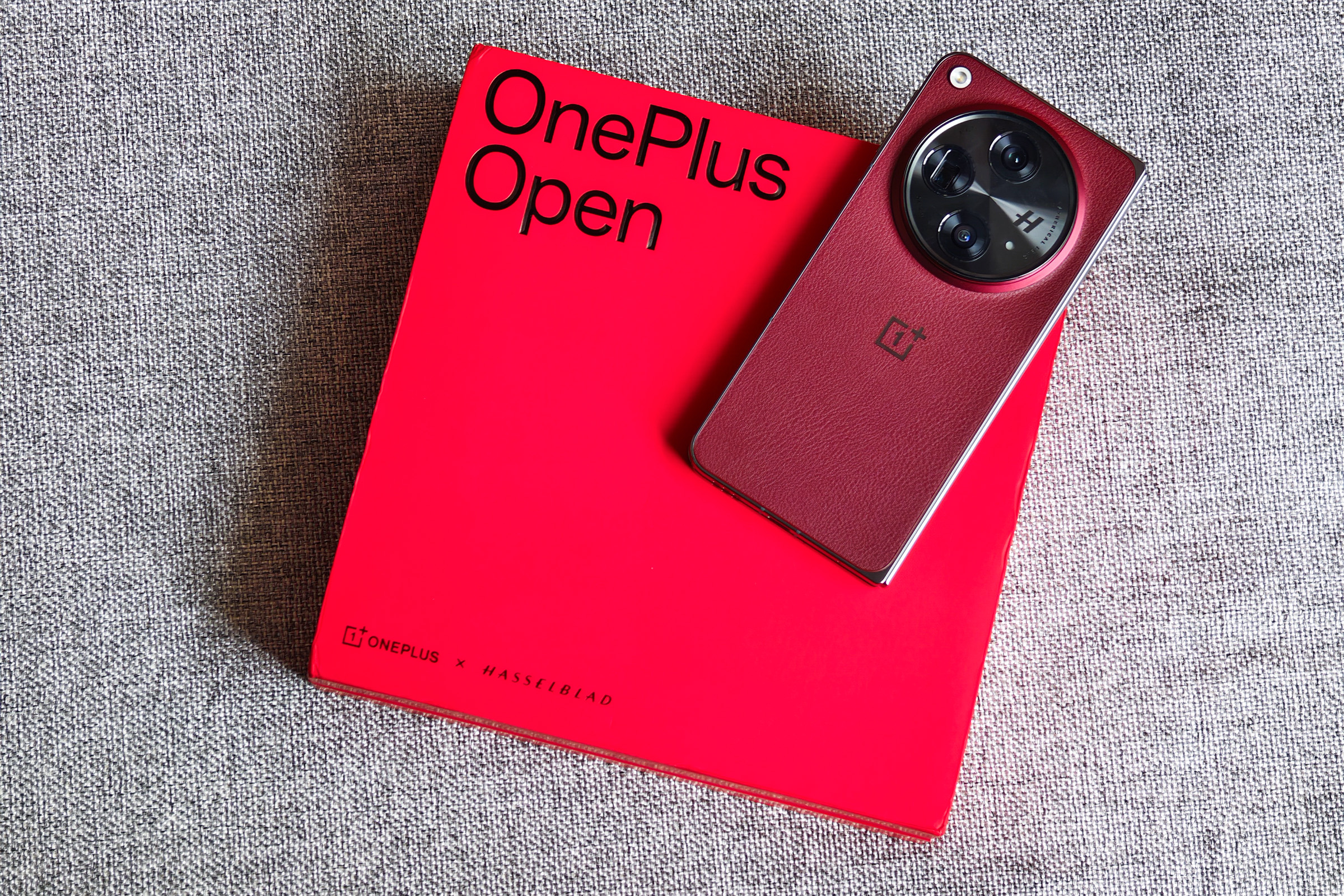 This is the OnePlus Open’s new red color, and it’s absolutely stunning