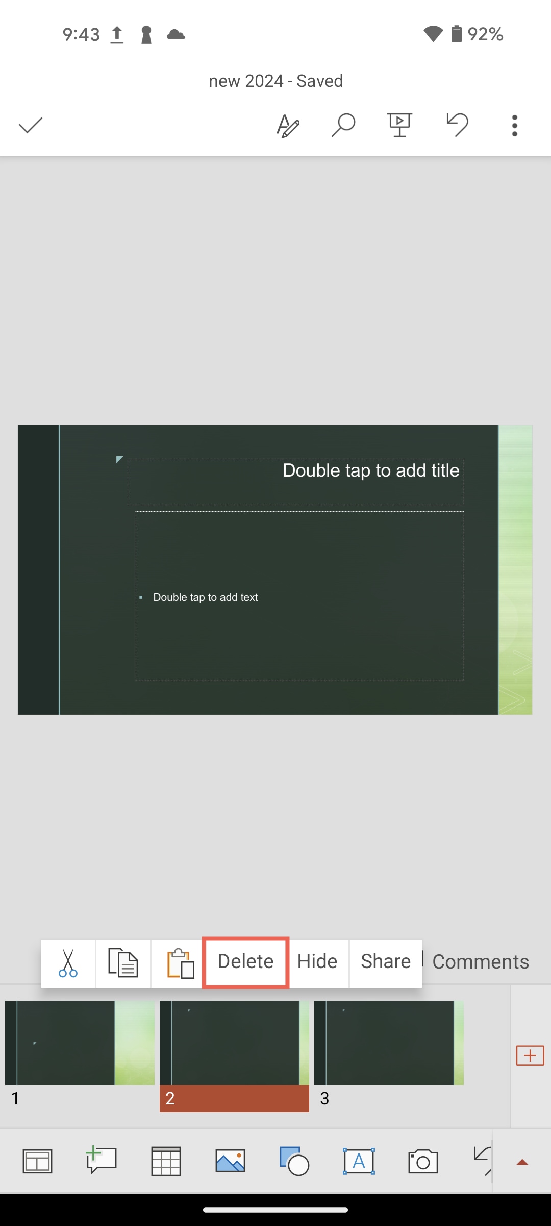 How to delete a slide in PowerPoint