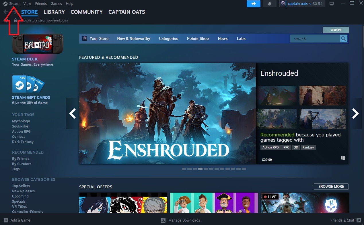 How to hide pop-up ads on Steam