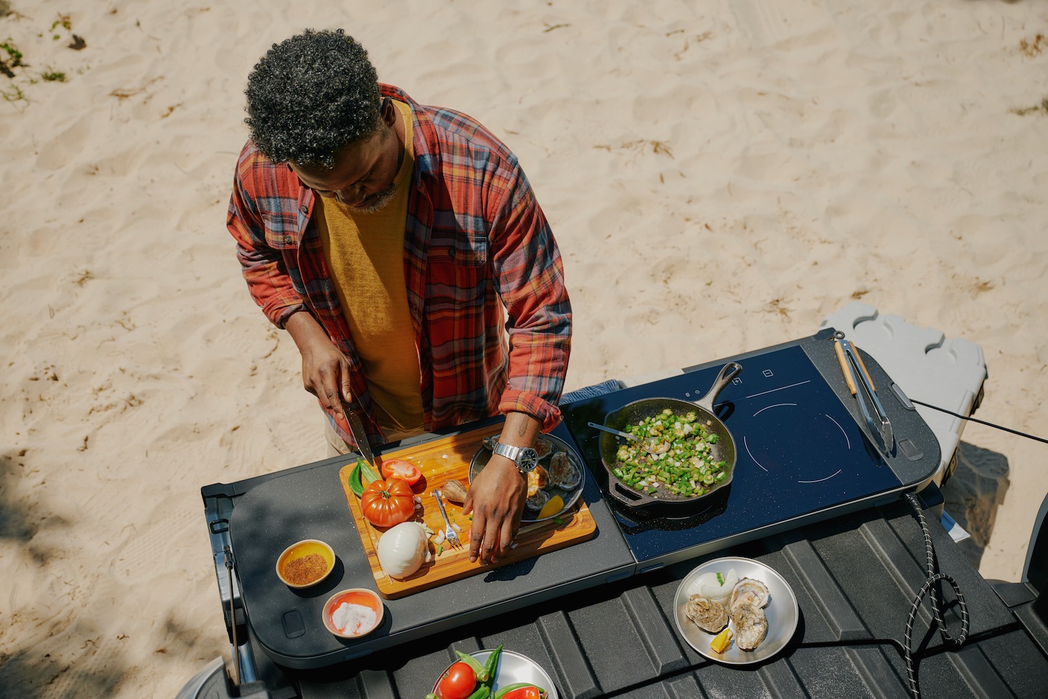 Rivian Travel Kitchen.