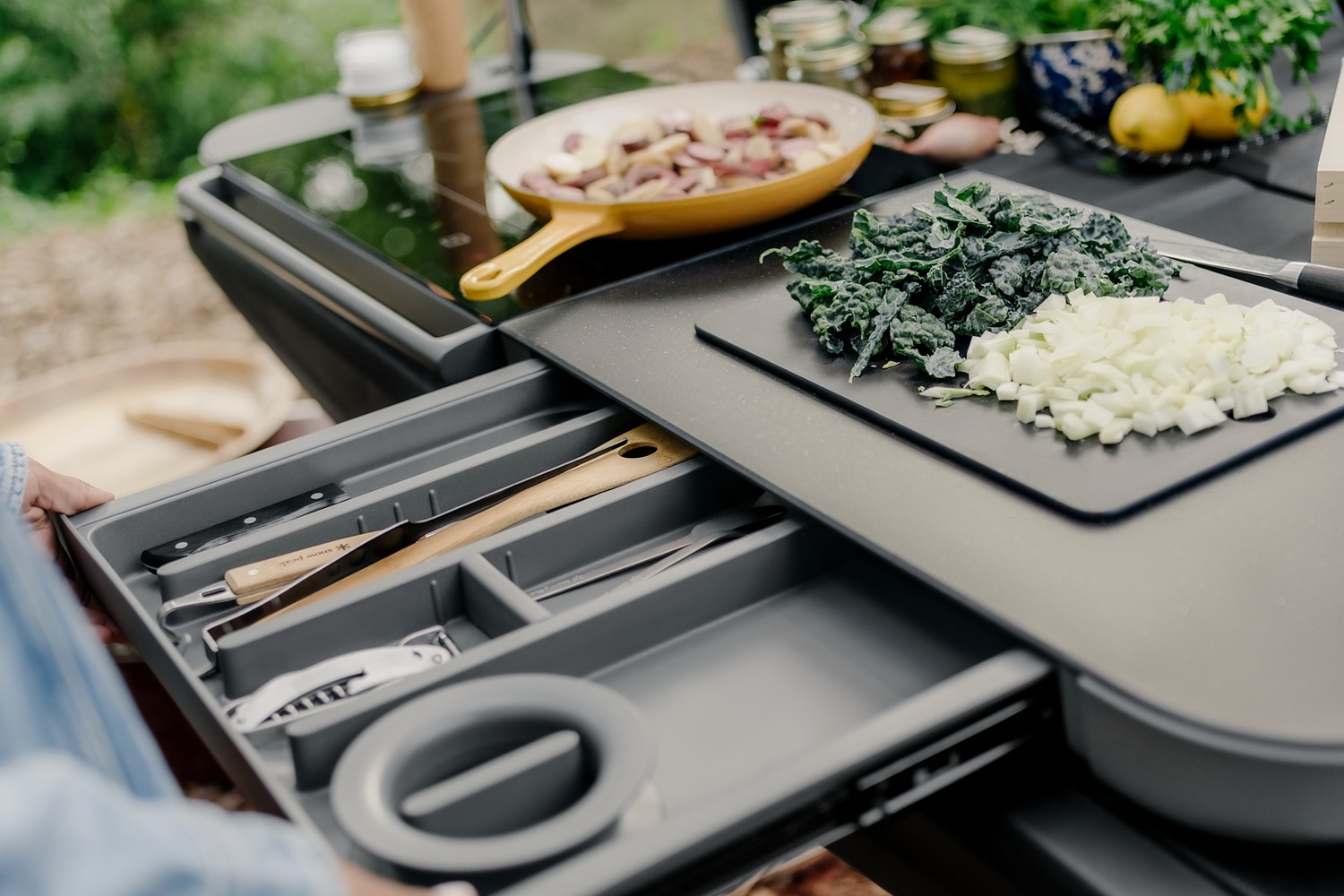 Rivian Travel Kitchen.