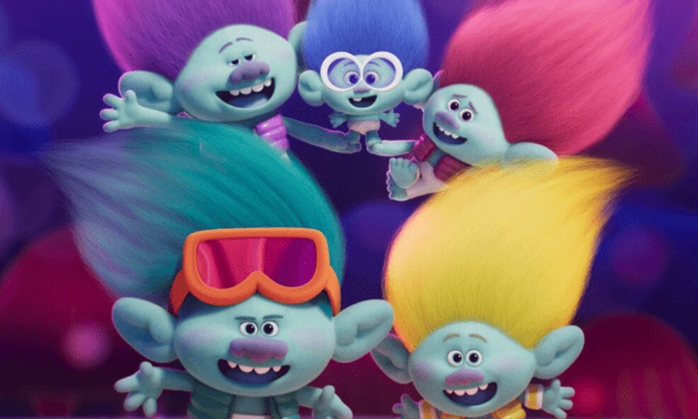 The main characters of Trolls Band Together.