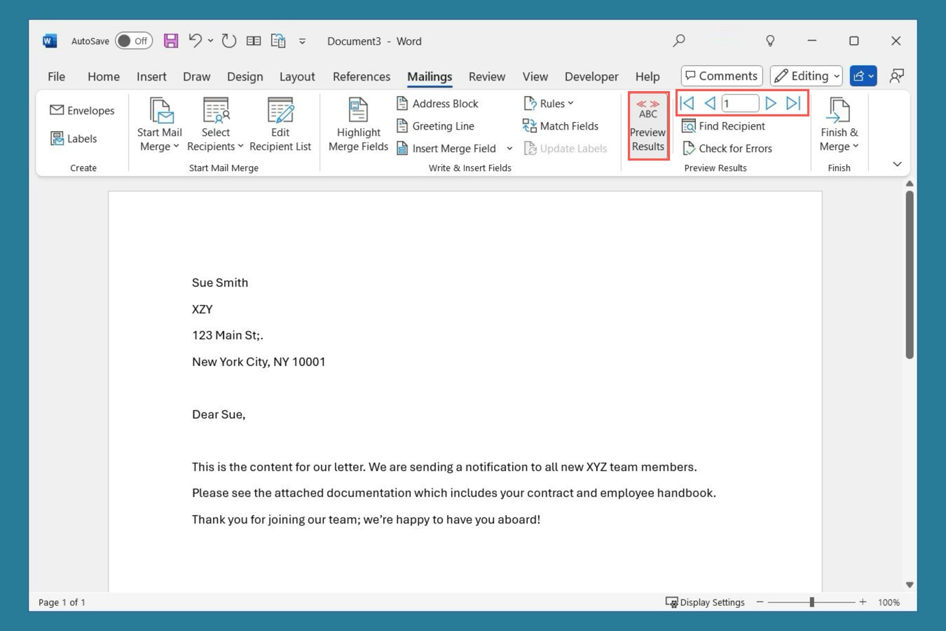 How to use mail merge in Microsoft Word