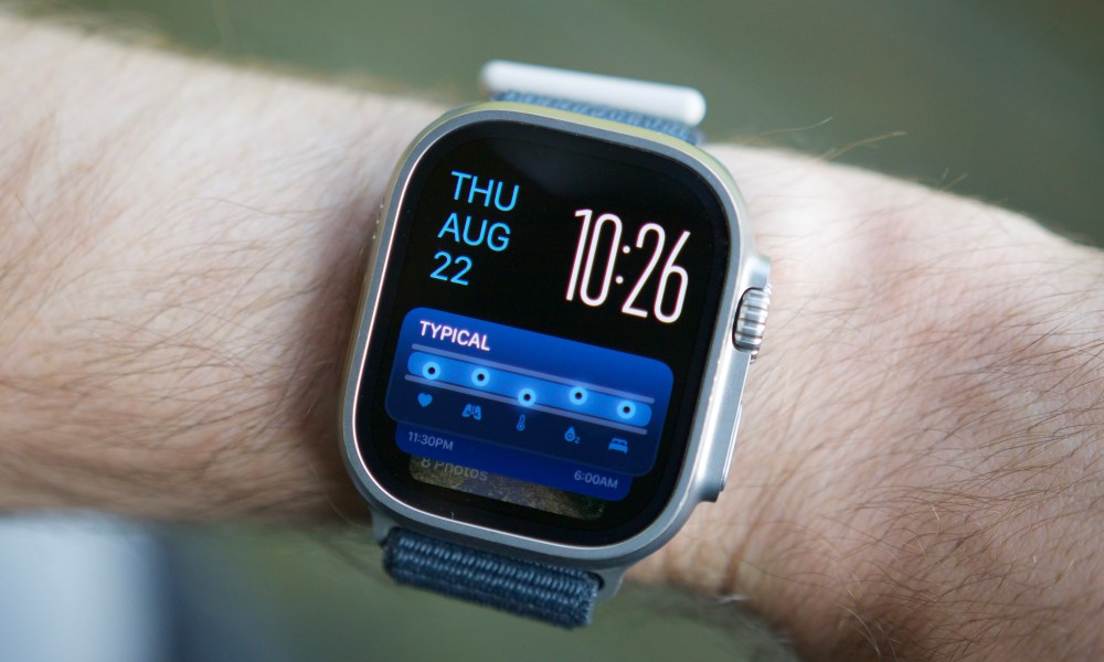 A widget of the Vitals app in watchOS 11 on the Apple Watch Ultra 2.