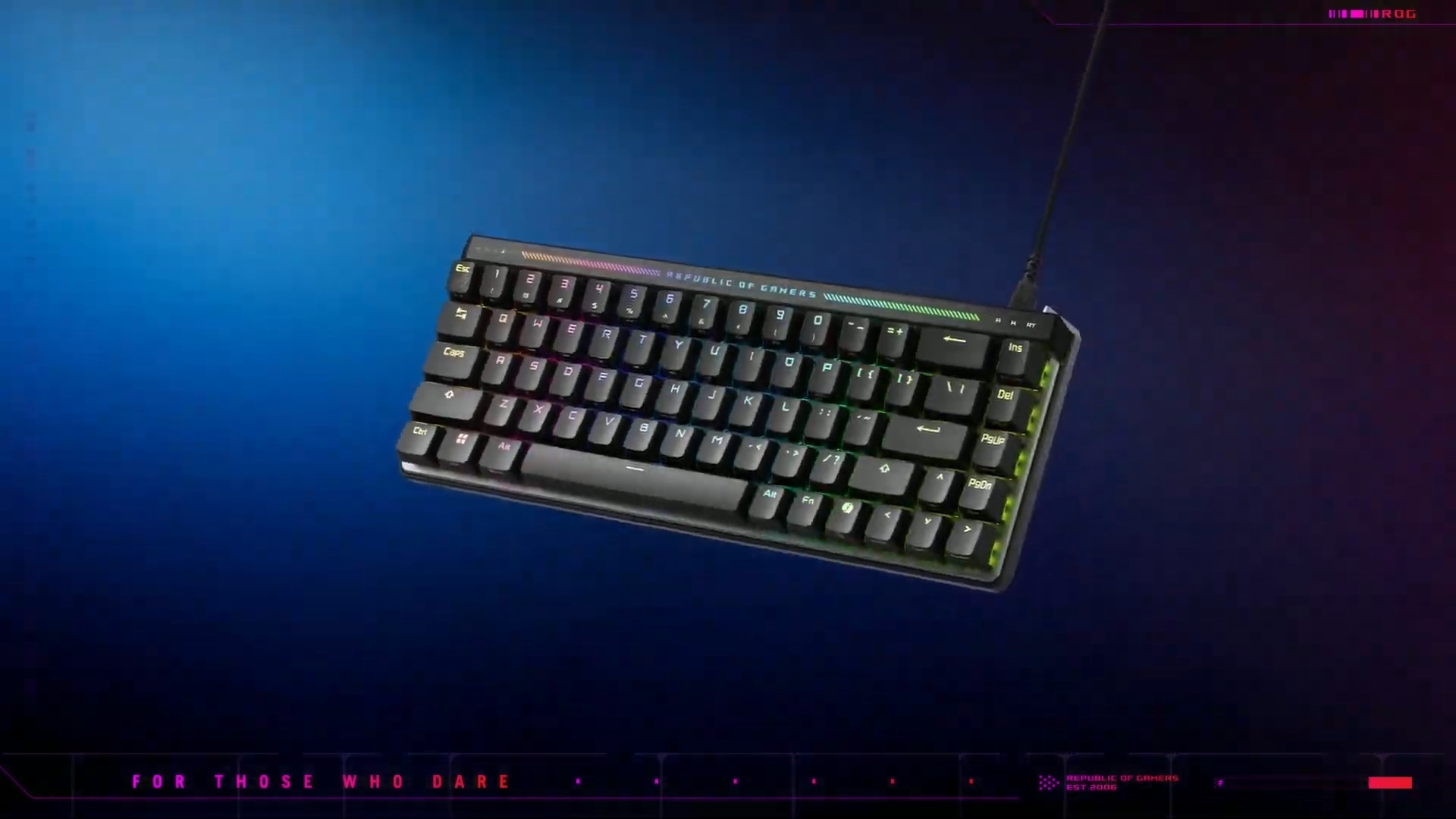 El teclado Asus Falchion Ace HFX.