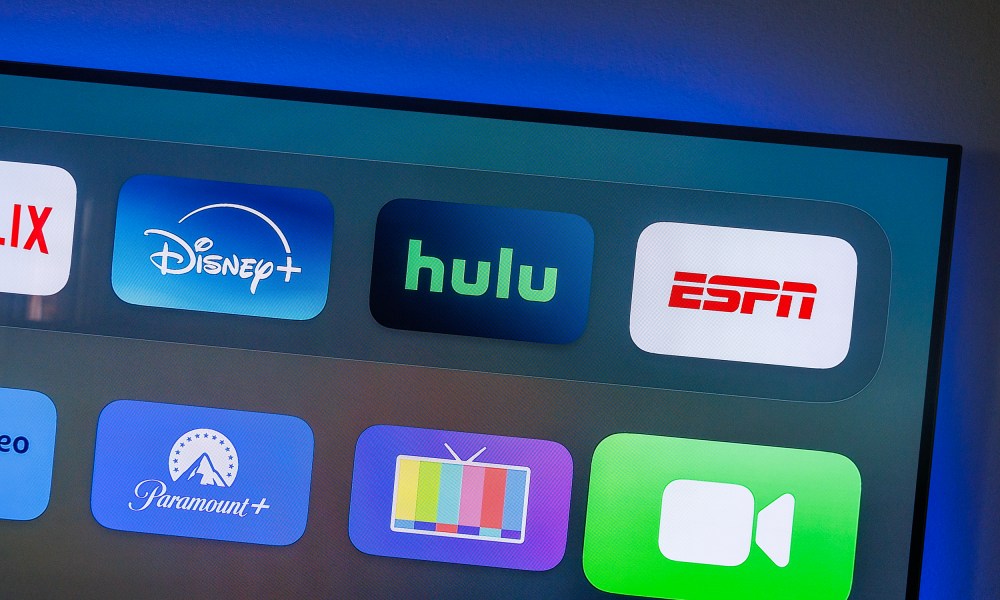 App icons for Disney+, Hulu and ESPN.