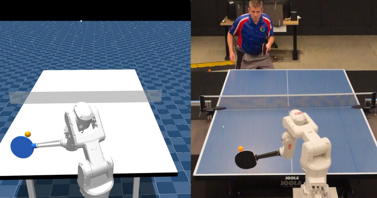 Watch Google DeepMind robot ping-pong player take on humans