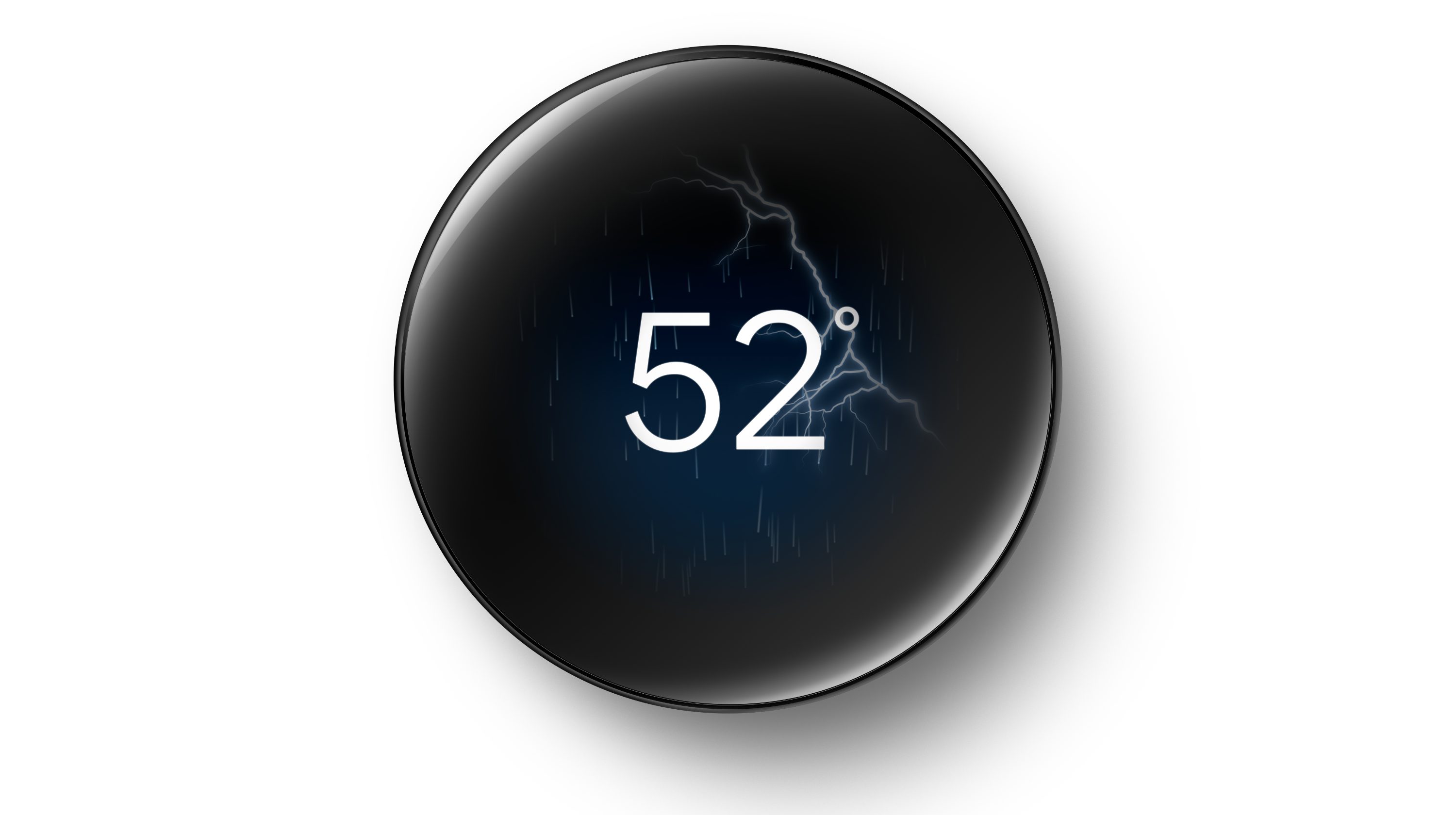 Fonction de visualisation de loin sur le Google Nest Learning Thermostat (4e génération).