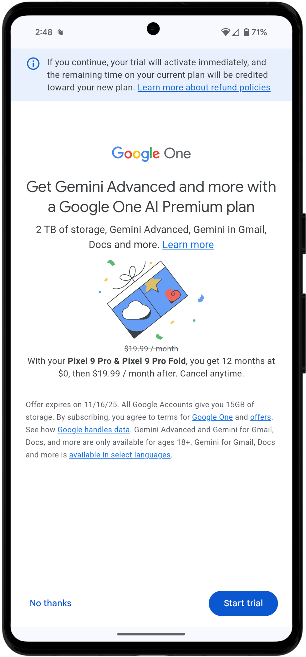 Have a Google Pixel 9 Pro? Do this to get a free year of Gemini Advanced