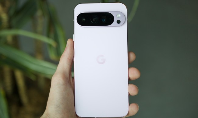 Someone holding a Google Pixel 9 Pro XL.