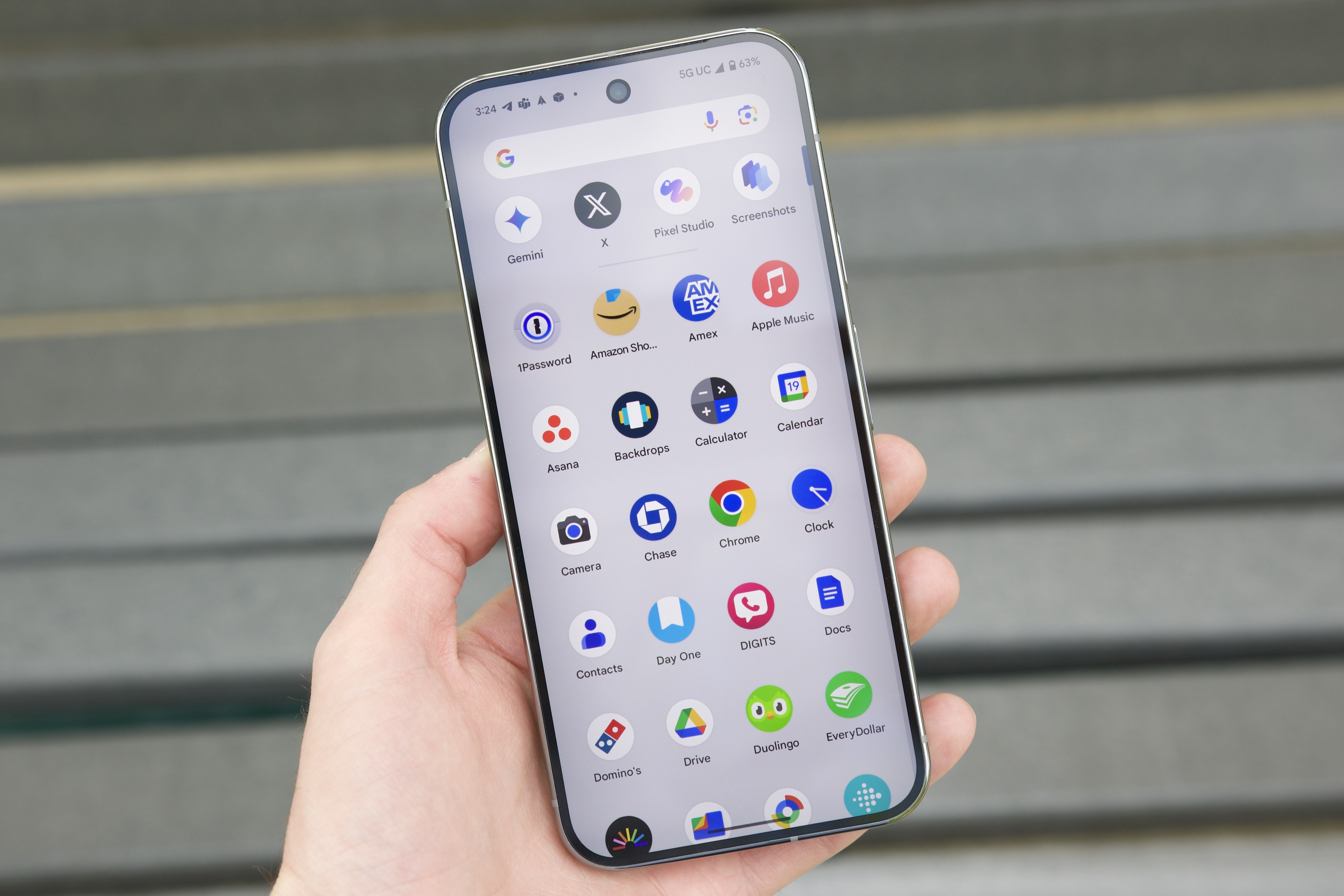 Pixel 9 Pro XL display.