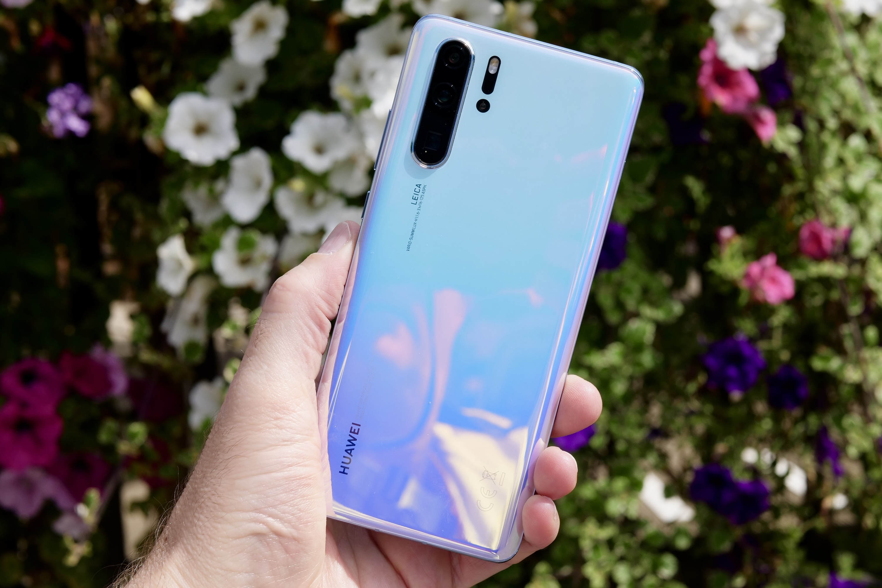 A person holding the Huawei P30 Pro