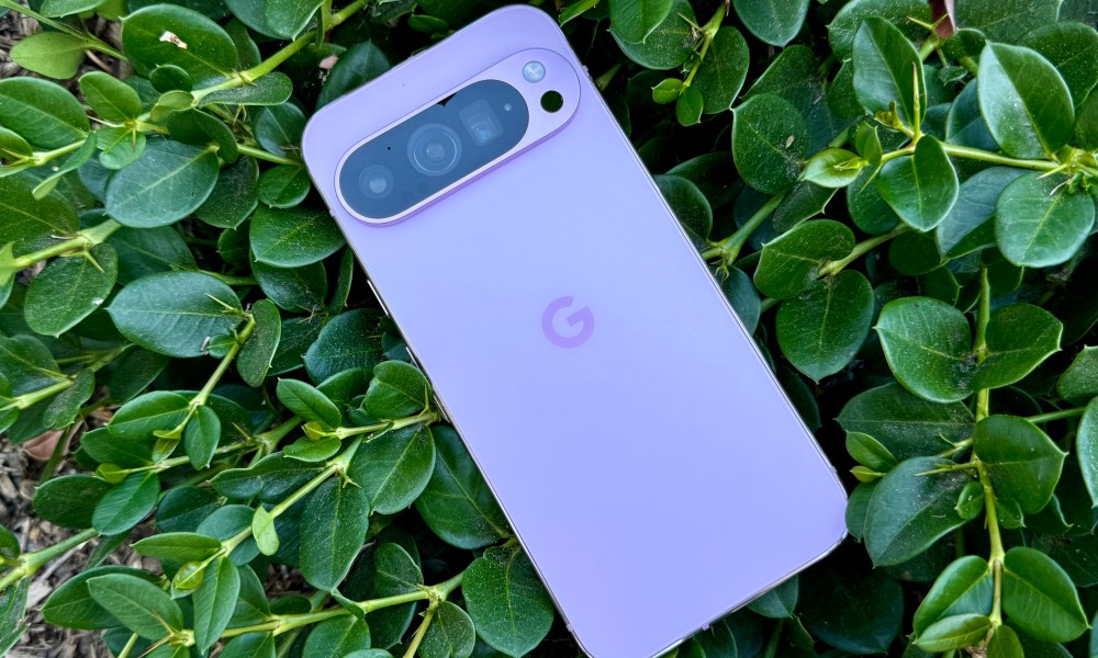 Pixel 9 Pro in Rose Quartz.