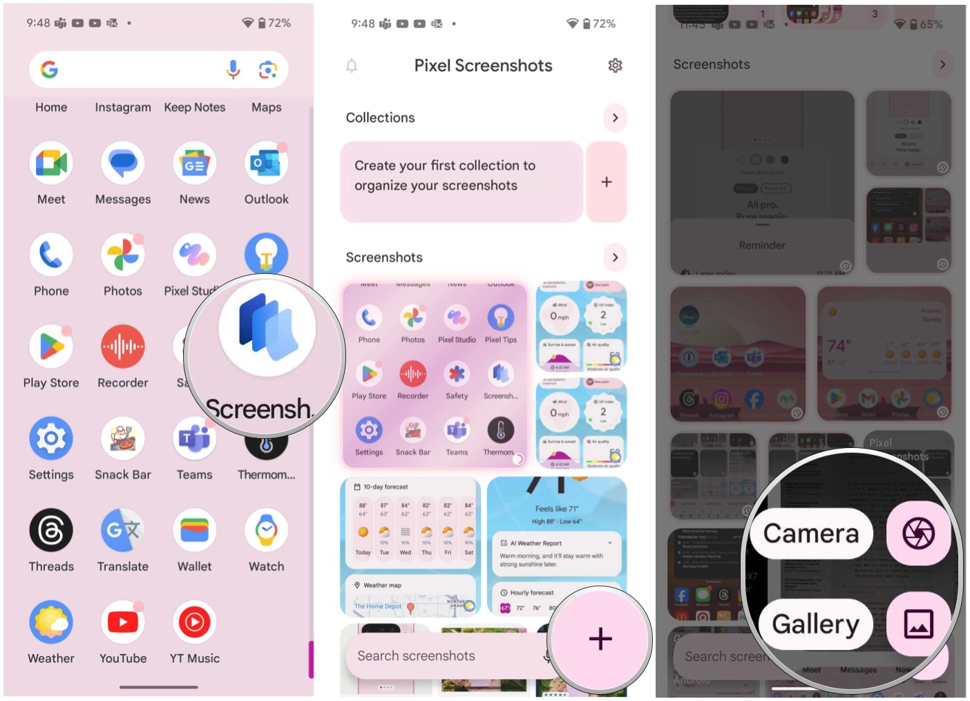 How to use the Pixel Screenshots app on the Google Pixel 9