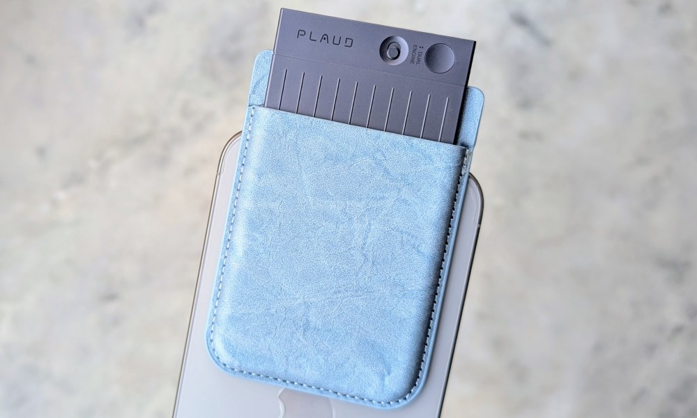 Leather pouch for Plaud Note.